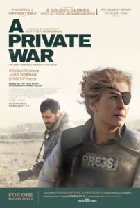 دانلود فیلم یک جنگ خصوصی A Private War 2018