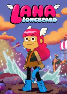 دانلود انیمیشن لانا دختر دریانورد با دوبله فارسی Lana Longbeard 2024